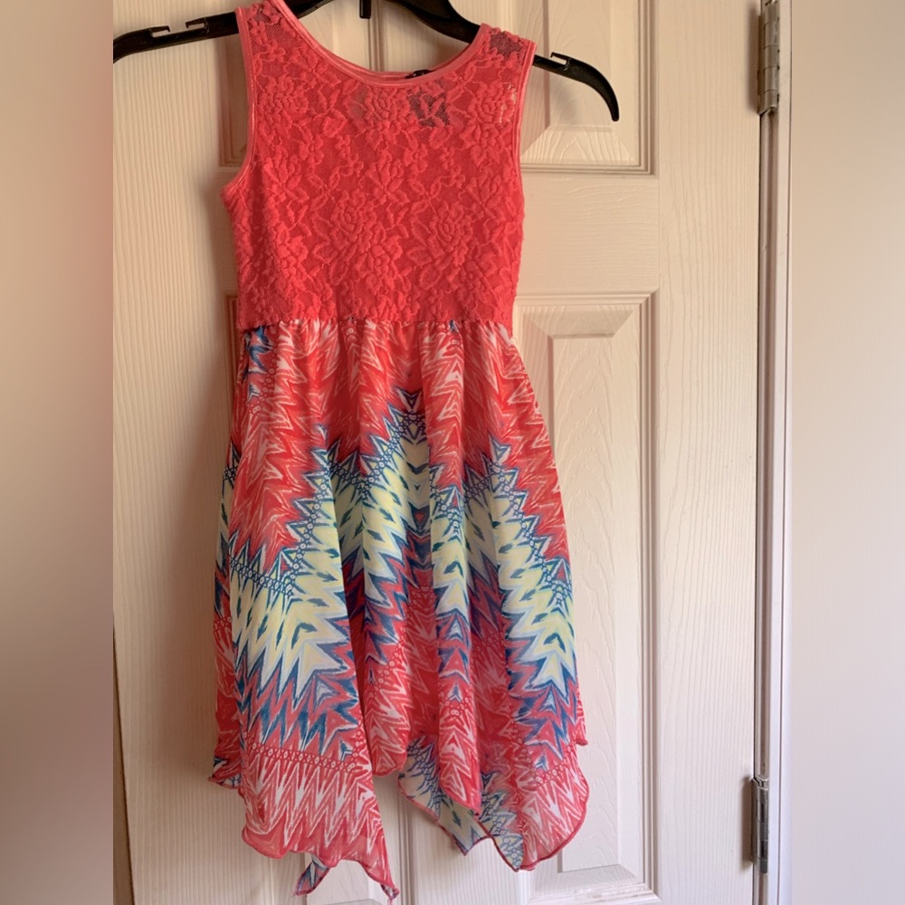 Pink Violet girls sleeveless dress size S/6